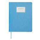 Дневник 1-11 класс 48 л., обложка кожзам (твердая), нашивка, BRAUBERG BRILLIANT, голубой, 105489