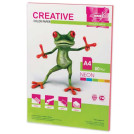 Бумага цветная CREATIVE color, А4, 80 г/м2, 50 л., неон, розовая, БНpr-50р