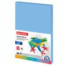 Бумага цветная BRAUBERG, А4, 80 г/м2, 100 л., медиум, синяя, для офисной техники, 112459