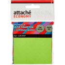 Стикеры Attache Economy с клеев.краем 76x76 мм 100 лист неоновый зеленый