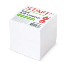 Блок для записей STAFF непроклеенный, куб 9х9х9 см, белый, белизна 90-92%,