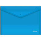 Папка-конверт на кнопке Berlingo, А4, 180мкм, синяя