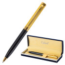 Ручка подарочная шариковая GALANT Empire Gold, корпус черный с золотистым, золотистые детали, пишущий узел 0,7 мм, синяя, 140960