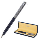 Ручка подарочная шариковая GALANT Empire Blue, корпус синий с серебристым, хромированные детали, пишущий узел 0,7 мм, синяя, 140961
