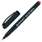 Ручка-роллер CENTROPEN, КРАСНАЯ, трехгранная, корпус черный, узел 0,7 мм, линия письма 0,6 мм, 4665/1К
