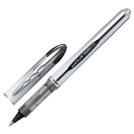 Ручка-роллер UNI-BALL (Япония) Vision Elite, ЧЕРНАЯ, корпус серый, узел 0,8 мм, линия письма 0,6 мм, UB-200(08)BLACK