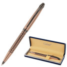 Ручка подарочная шариковая GALANT DECORO, корпус розовое золото, детали оружейный металл, узел 0,7 мм, синяя, 143510
