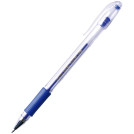 Ручка гелевая Crown Hi-Jell Grip синяя, 0,5мм, грип