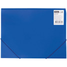 Папка на резинке OfficeSpace А4 синяя 500мкм