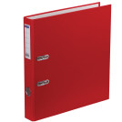 Папка-регистратор OfficeSpace, 50мм, бумвинил, с карманом на корешке, красная