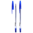 Ручка шариковая СТАММ 111 синяя, 0,7мм, прозрачный корпус
