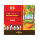 Пастель масляная художественная KOH-I-NOOR Gioconda, 24 цвета, круглое сечение, 8354024001KS