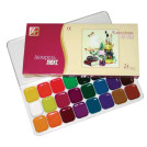 Краски акварельные художественные ЛУЧ Люкс, 24 цвета, на гуммиарабике, картонная коробка, 14С1039-08