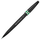 Ручка-кисть PENTEL (Япония) Brush Sign Pen Artist, линия письма 0,5-5 мм, зеленая, SESF30C-D 