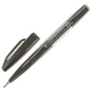 Ручка-кисть PENTEL (Япония) Brush Sign Pen, линия письма 0,5-2 мм, черная, SES15C-A