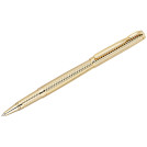 Ручка-роллер Delucci Celeste синяя, 0,6мм, цвет корпуса - золото, подарочная упаковка