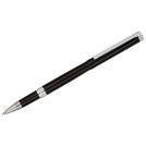 Ручка-роллер Delucci Classico черная, 0,6мм, цвет корпуса - черный/хром, подарочная упаковка