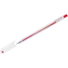 Ручка гелевая Crown Hi-Jell красная 0,5мм, штрих-код