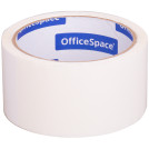 Клейкая лента упаковочная OfficeSpace, 48мм*40м, 45мкм, белая, ШК