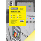 Обложка А4 OfficeSpace PVC 200мкм, прозрачный желтый пластик, 100л.