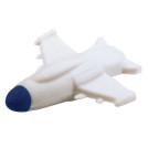 Ластик фигурный ПИФАГОР Реактивный самолет, 55х45х15 мм, бело-синий, 223610