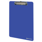 Доска-планшет BRAUBERG SOLID сверхпрочная с прижимом А4 (315х225 мм), пластик, 2 мм, СИНЯЯ, 226823
