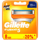 Кассеты для бритья сменные Gillette Fusion, 8шт.