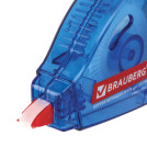 Корректирующая лента BRAUBERG 5 мм х 20 м, корпус синий, механизм перемотки, блистер, 227799