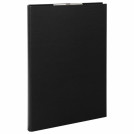Папка-планшет STAFF EVERYDAY, А4 (230х314 мм), с прижимом и крышкой, картон/бумвинил, РОССИЯ, черная, 229053