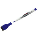 Маркер для белых досок Line Plus MiniMax-820 синий, пулевидный, 2мм, с магнитом и губкой