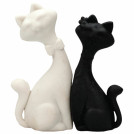 Набор ластиков фигурных CENTRUM Коты 2 шт., 65х20х90 мм, белый/черный, 86125