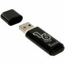 Память Smart Buy Glossy  16GB, USB 2.0 Flash Drive, черный