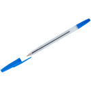 Ручка шариковая Стамм Офис синяя, 0,7-1,0мм, тонированный корпус