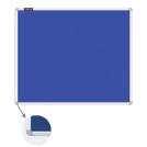 Доска c текстильным покрытием для объявлений 90х120 см синяя BRAUBERG
