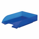 Лоток горизонтальный для бумаг BRAUBERG Office style, 320х245х65 мм, тонированный синий, 237290