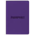 Обложка для паспорта STAFF, мягкий полиуретан, ПАСПОРТ, фиолетовая, 237608
