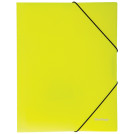 Папка на резинке Berlingo Neon А4, 500мкм, неоновая желтая