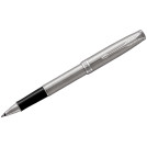 Ручка-роллер Parker Sonnet Stainless Steel CT черная, 0,8мм, подарочная упаковка