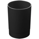 Подставка-стакан Стамм Офис, пластик, круглый, черный