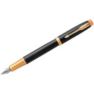 Ручка перьевая Parker IM Premium Black/Gold GT синяя, 0,8мм, подар. уп.