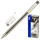 Ручка гелевая PILOT BL-G1-5T "Extra Fine G-1”, корпус прозрачный, толщина письма 0,3 мм, черная