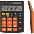 Калькулятор настольный BRAUBERG ULTRA COLOR-12-BKRG (192x143 мм), 12 разрядов, двойное питание, ЧЕРНО-ОРАНЖЕВЫЙ, 250499