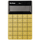 Калькулятор настольный Berlingo PowerTX,  12 разр., двойное питание, 165*105*13мм, золотой