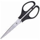 Ножницы Attache 180 мм с пластик. эллиптическими ручками, цвет черный