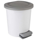Ведро-контейнер для мусора (урна) Svip Ориджинал,  6л, с педалью, круглое, пластик, белое