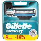 Кассеты для бритья сменные Gillette Mach3, 4шт.