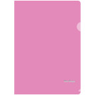 Папка-уголок Berlingo Starlight, А4, 180мкм, прозрачная розовая, индив. ШК
