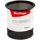 Подставка-стакан Berlingo Steel Style, металлическая, круглая, черная
