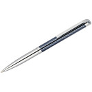 Ручка шариковая Delucci Volare, синяя, 1,0мм, корпус серебро/серо-голубой, поворот., подар.уп.