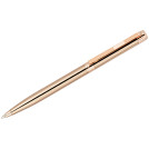 Ручка шариковая Delucci Semplice, синяя, 1,0мм, корпус медь/розовое золото, поворот., подар.уп.